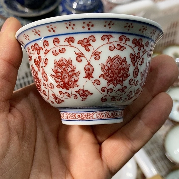 摆件陶景德镇陶瓷主人杯1233