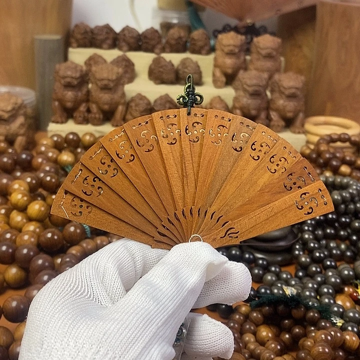 老山檀香迷你小扇子