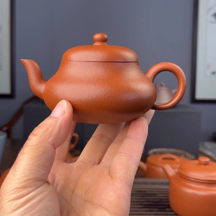 人***见紫砂茶壶君德壶 小煤窑生砂朱泥 半手工制作