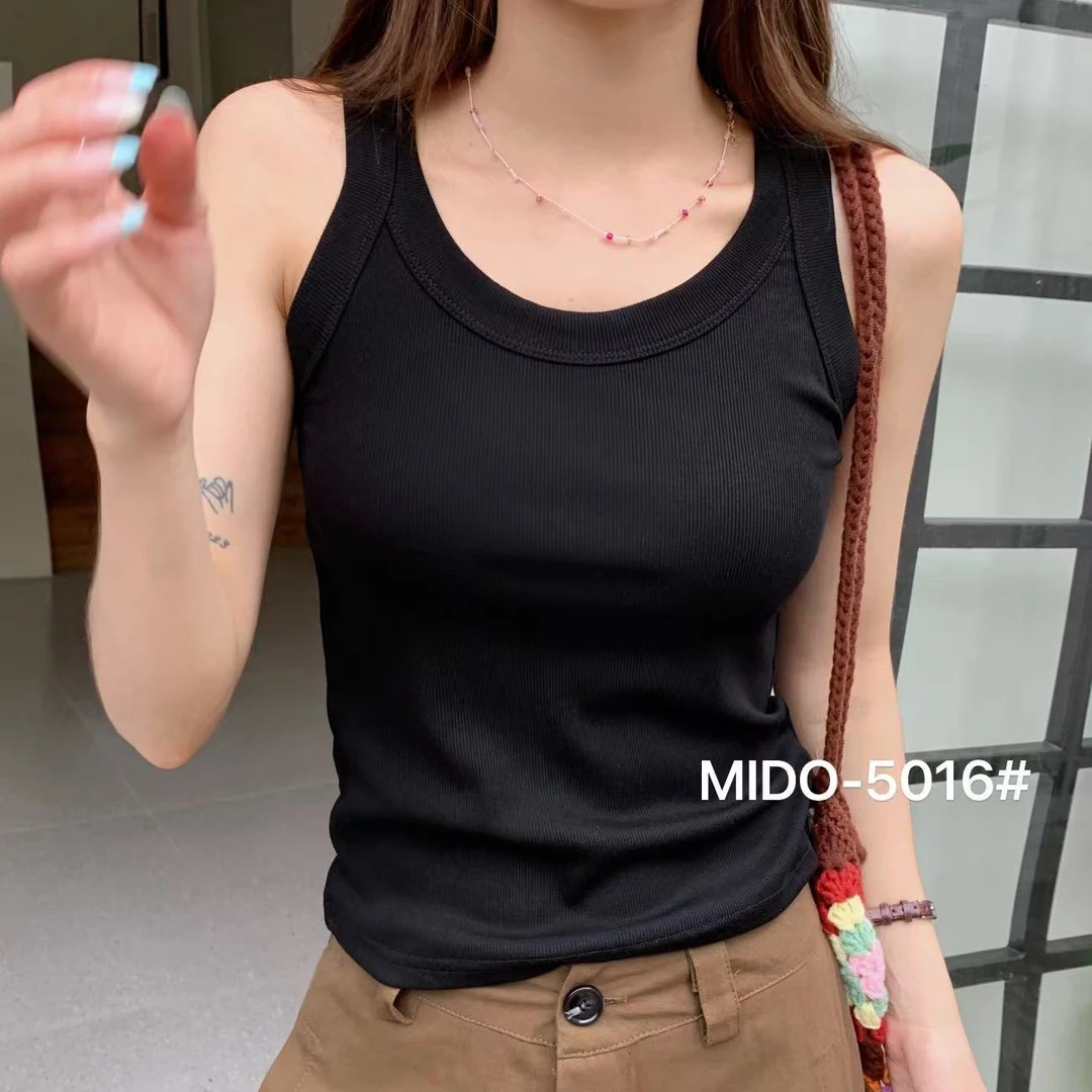 【豆子推荐】813 夏季新款简约通勤百搭打底女士背心纯色