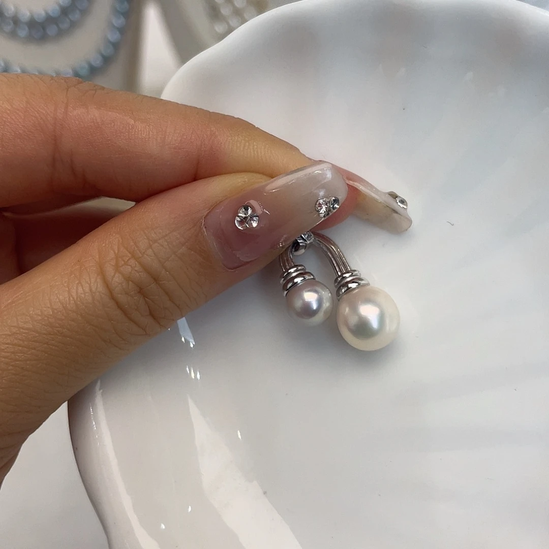 吊坠(不含链)海水珍珠银S925镶嵌