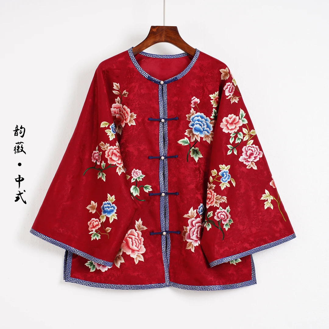 外衣新中式常规款中国风外搭刺绣日常百搭时尚上衣10008