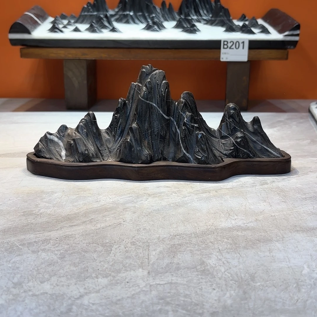 摆件百**忌灵璧石奇石摆件