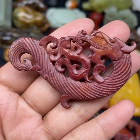 和田玉未镶嵌颈饰64
