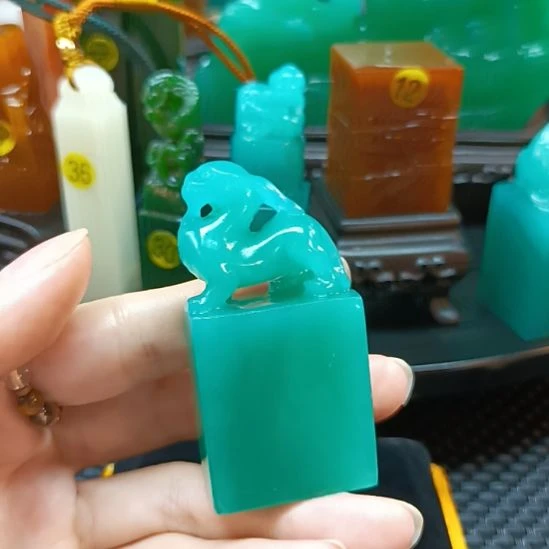 寿山石印石天青纽298+++