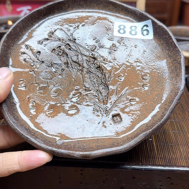 纯手工制作粗陶茶具