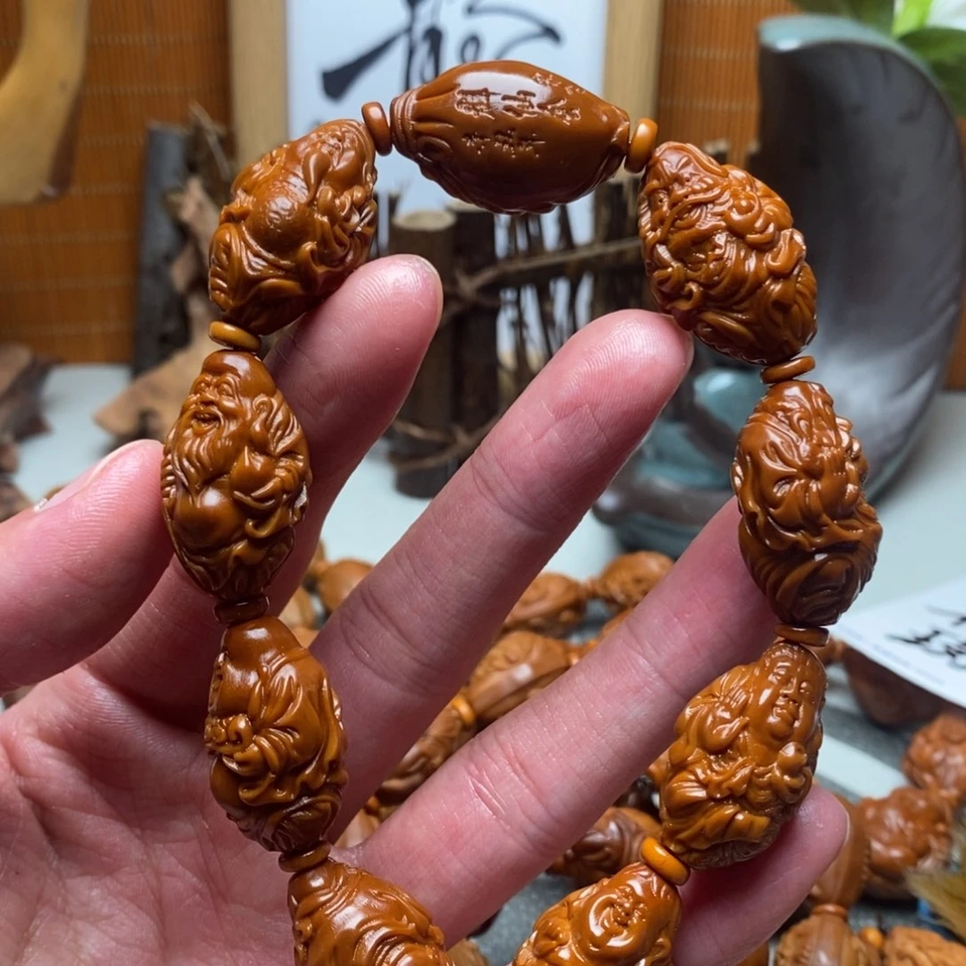 橄榄核手串/手链橄榄核雕工艺手串