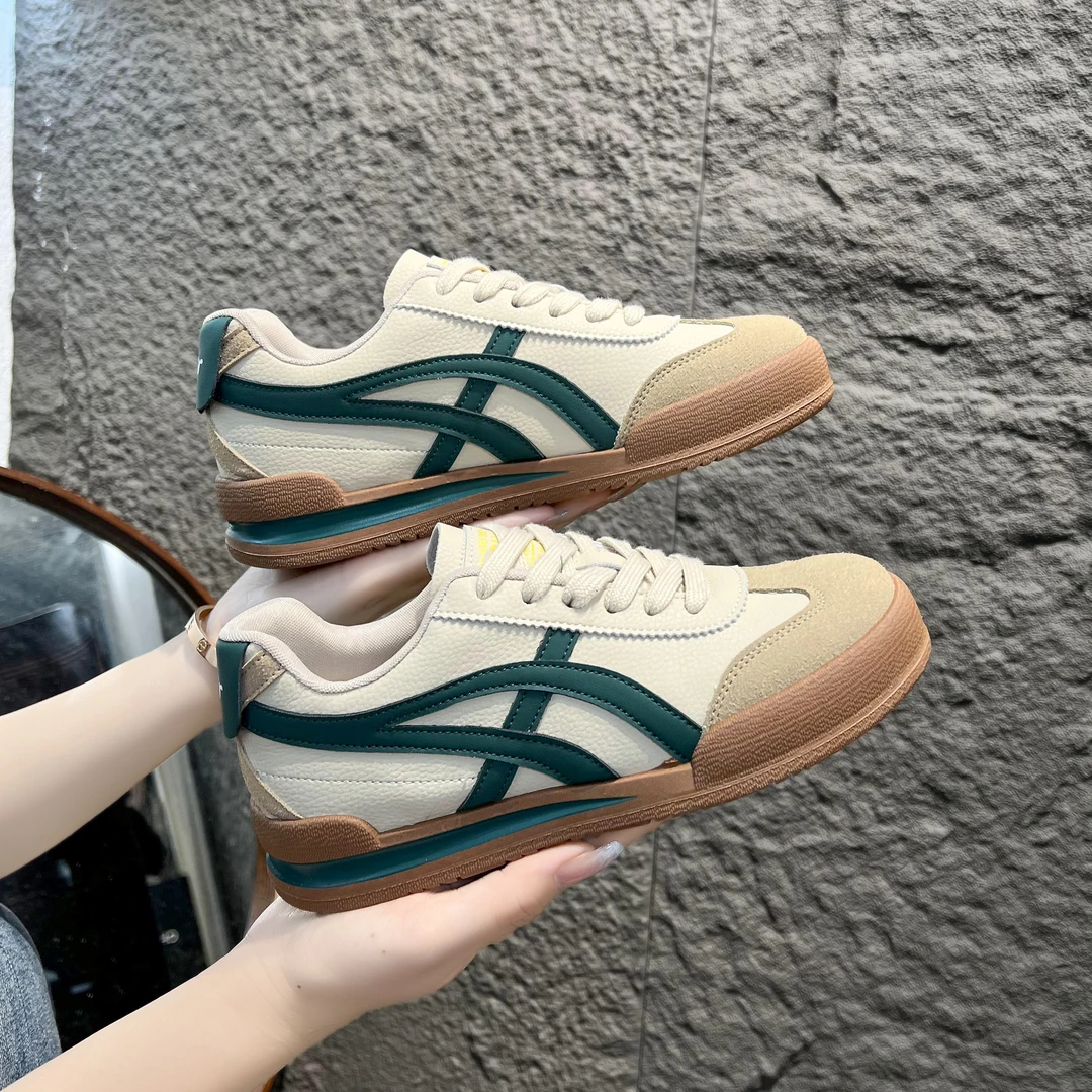 阿甘鞋女2024年秋季新款百搭平底小白德训鞋软底轻便休闲运动板鞋