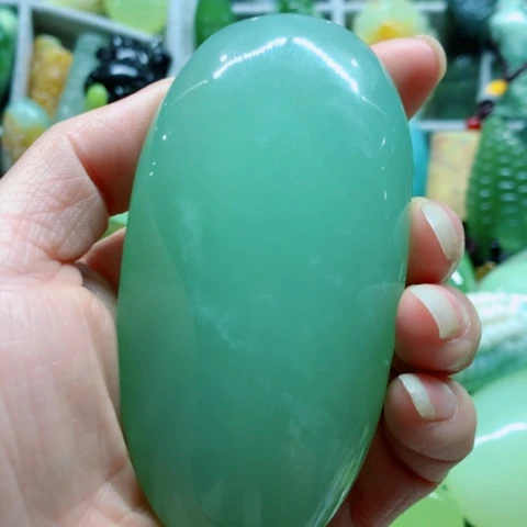 蛇纹石玉未镶嵌手把件