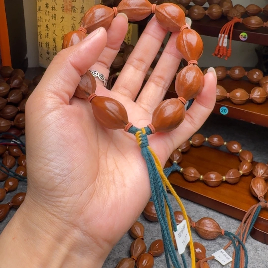 手串橄榄核18/27老核 原皮 梅林铁核