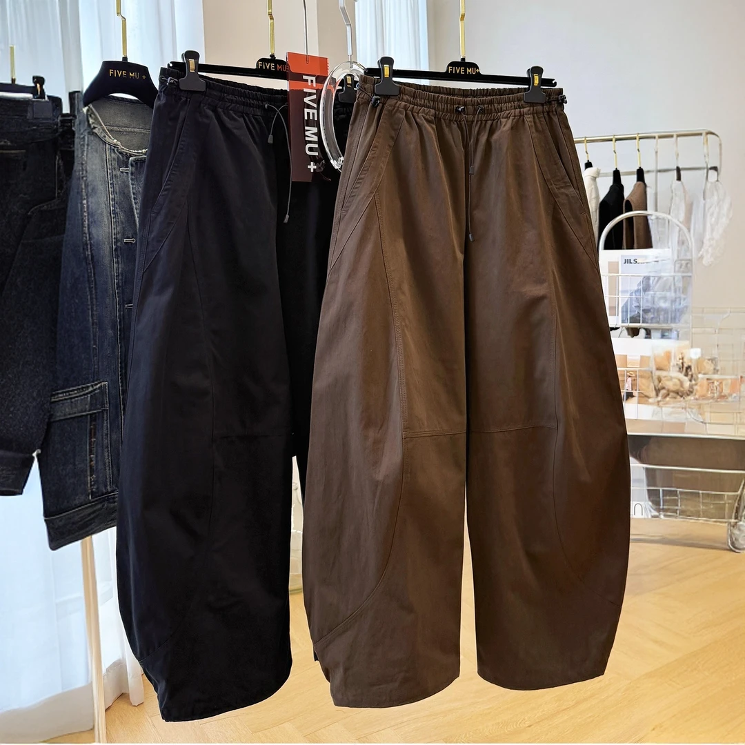 设计感独特别致弯刀裤工装裤女酷飒风秋季高腰休闲裤显瘦时尚长裤