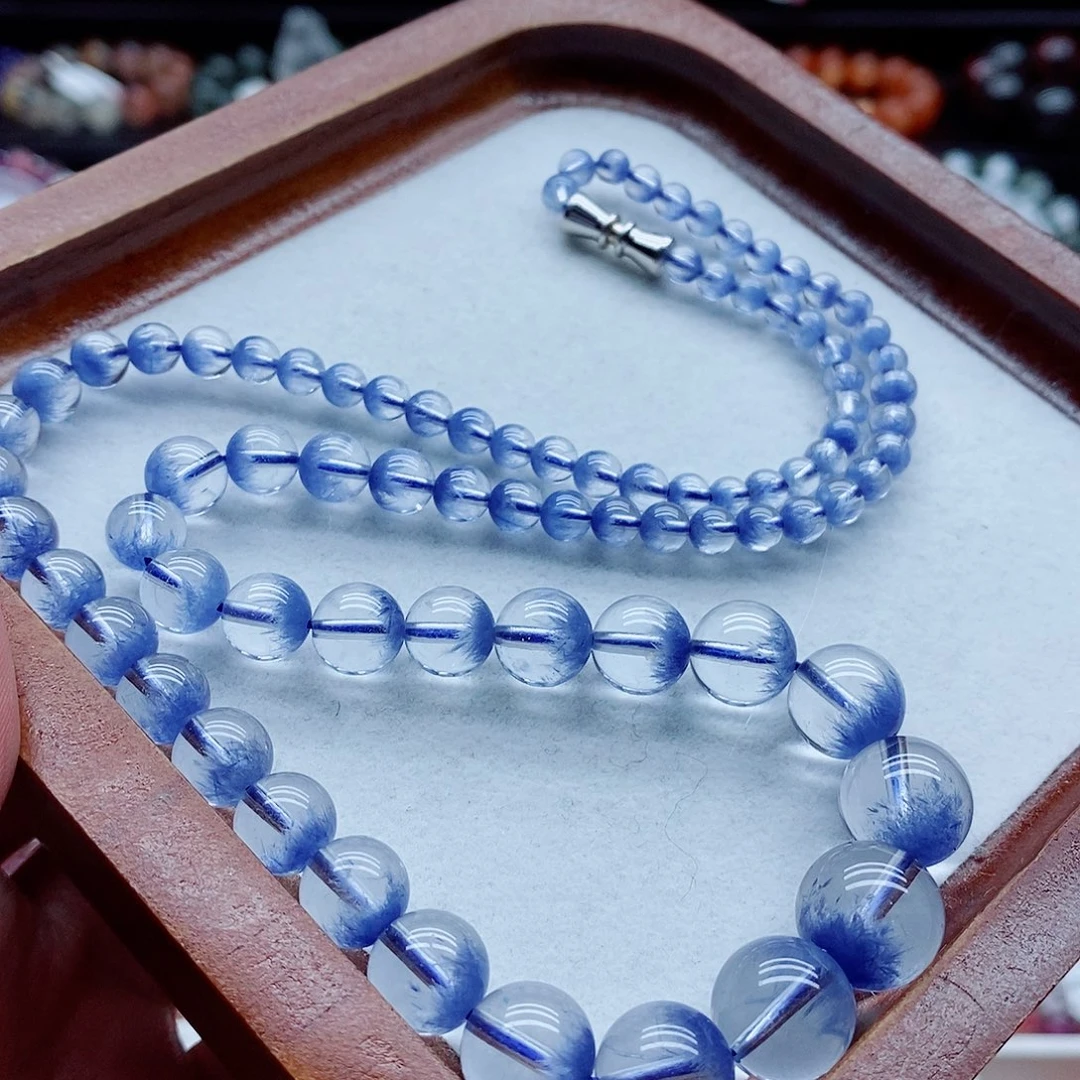 未镶嵌手链水晶蓝线石塔链