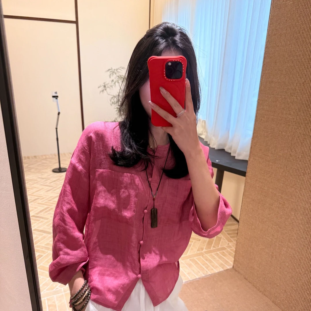 【织粉彩影】·时尚优雅特调粉系百搭休闲衬衫