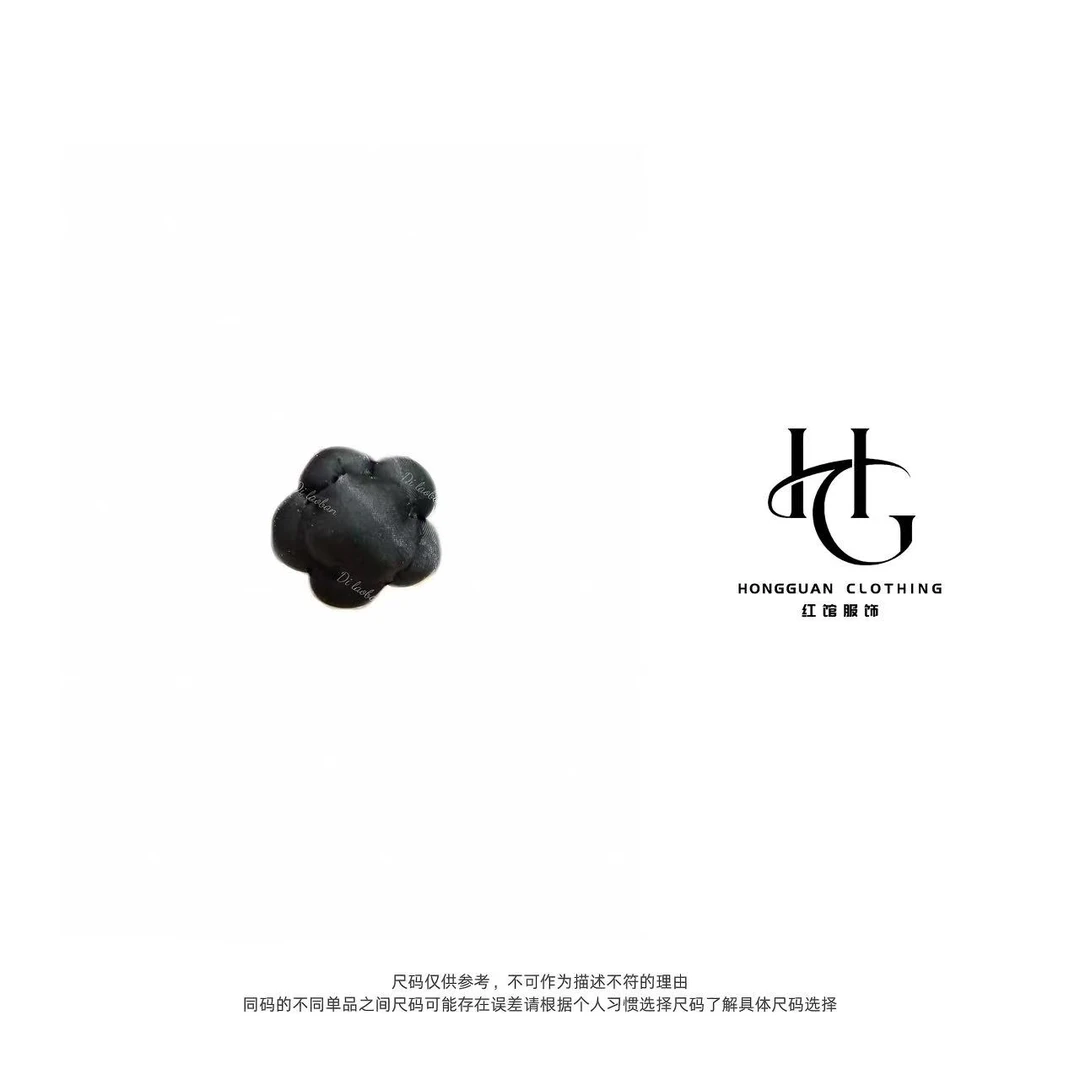 非金属布艺胸针 H·G【立体胸花】 2115  百搭纯色立体花朵胸针