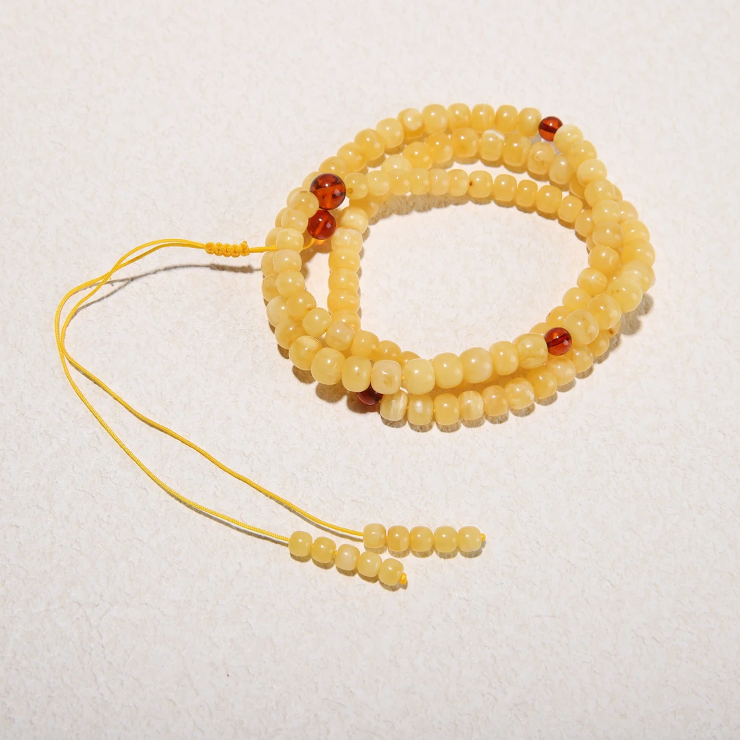 A250 蜜蜡佛珠108项链（手串） 26.54