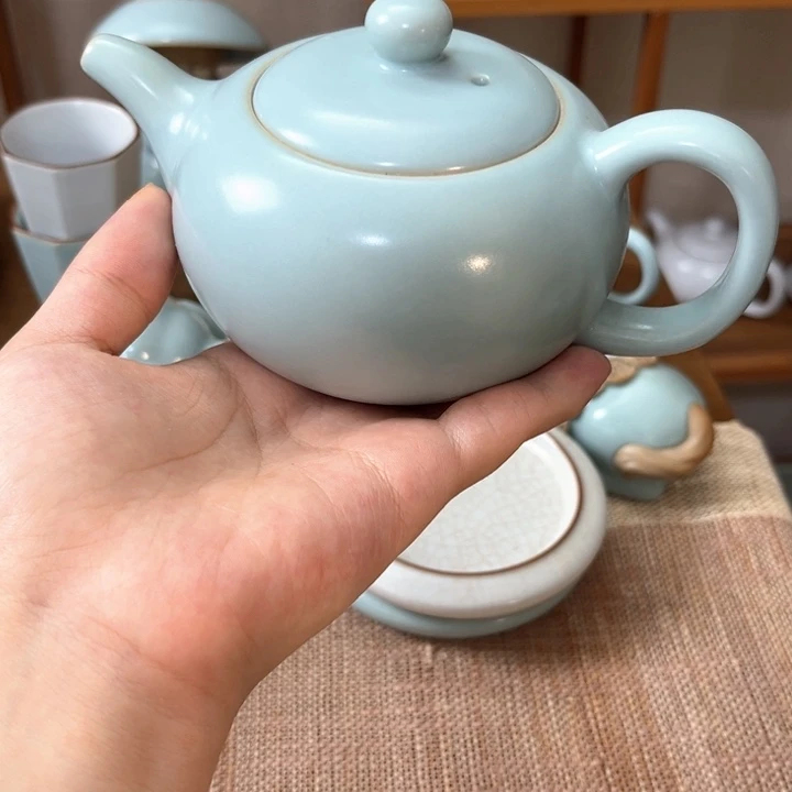 天青汝瓷主人杯茶具