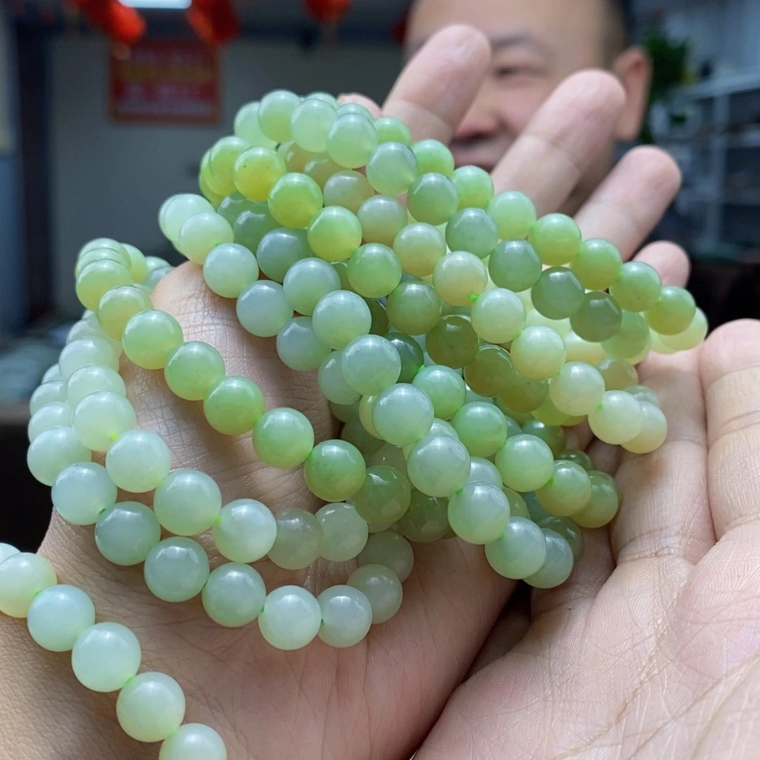 和田玉手串未镶嵌多样性发货 拍一发一