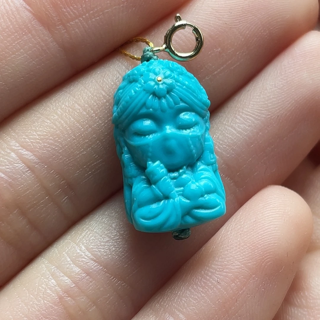 绿松石未镶嵌颈饰