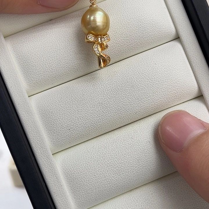 海水珍珠吊坠(不含链)银S925镶嵌