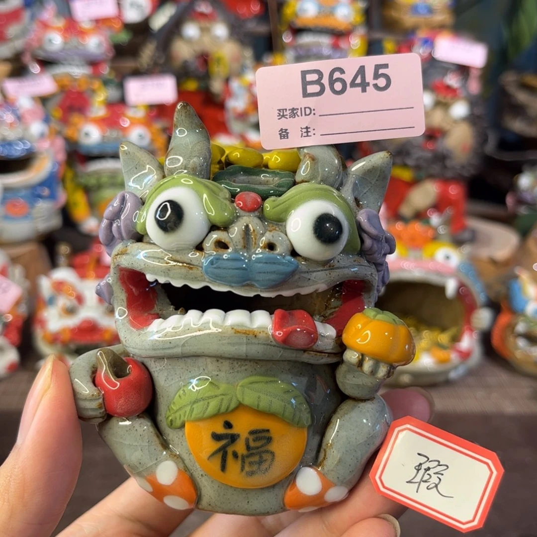 泥塑纯手工茶宠摆件