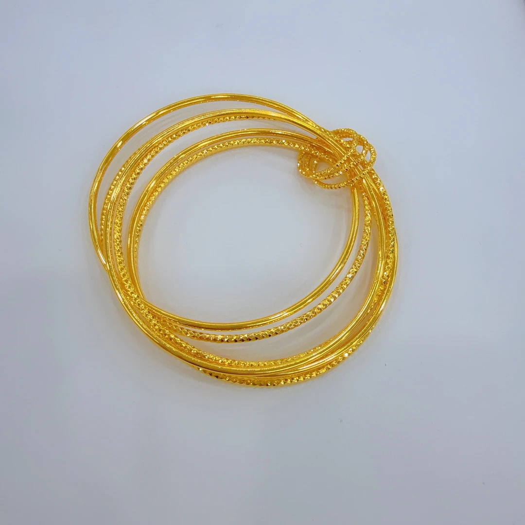 铜合金亚克力手链 爆款时尚金子同款手链三生三世气质圈圈百搭