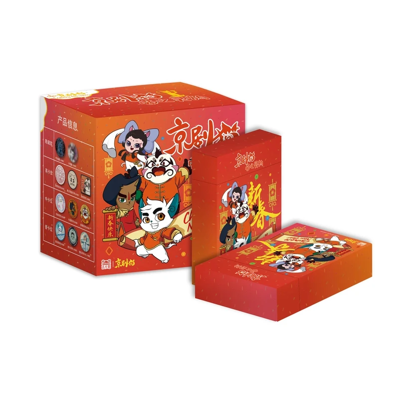 【叠叠】吉卡蛙《京剧猫·喵之灵韵》新年限定吧唧卡牌盲盒（代拆）