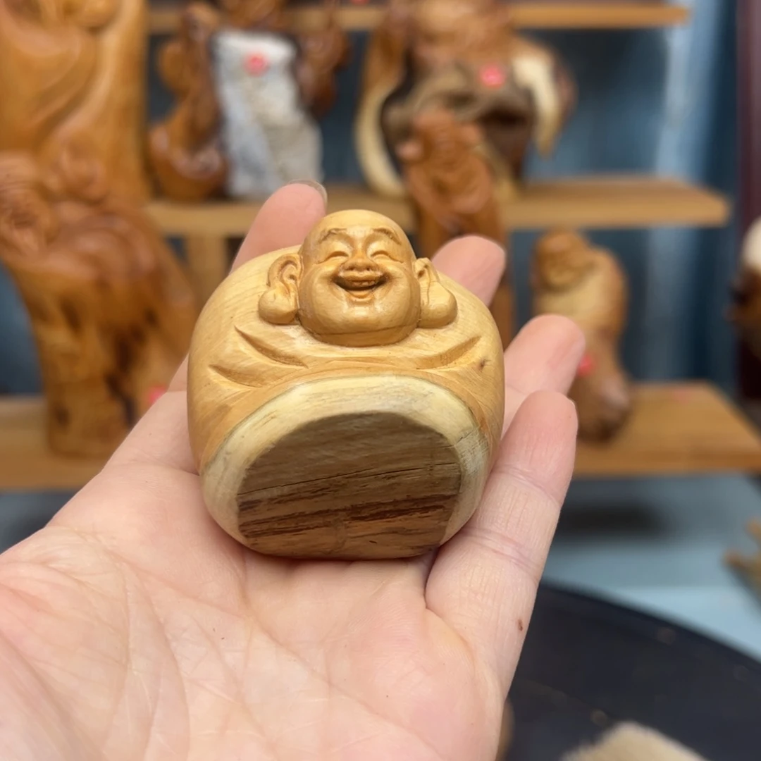 木雫崖柏木摆件手把件