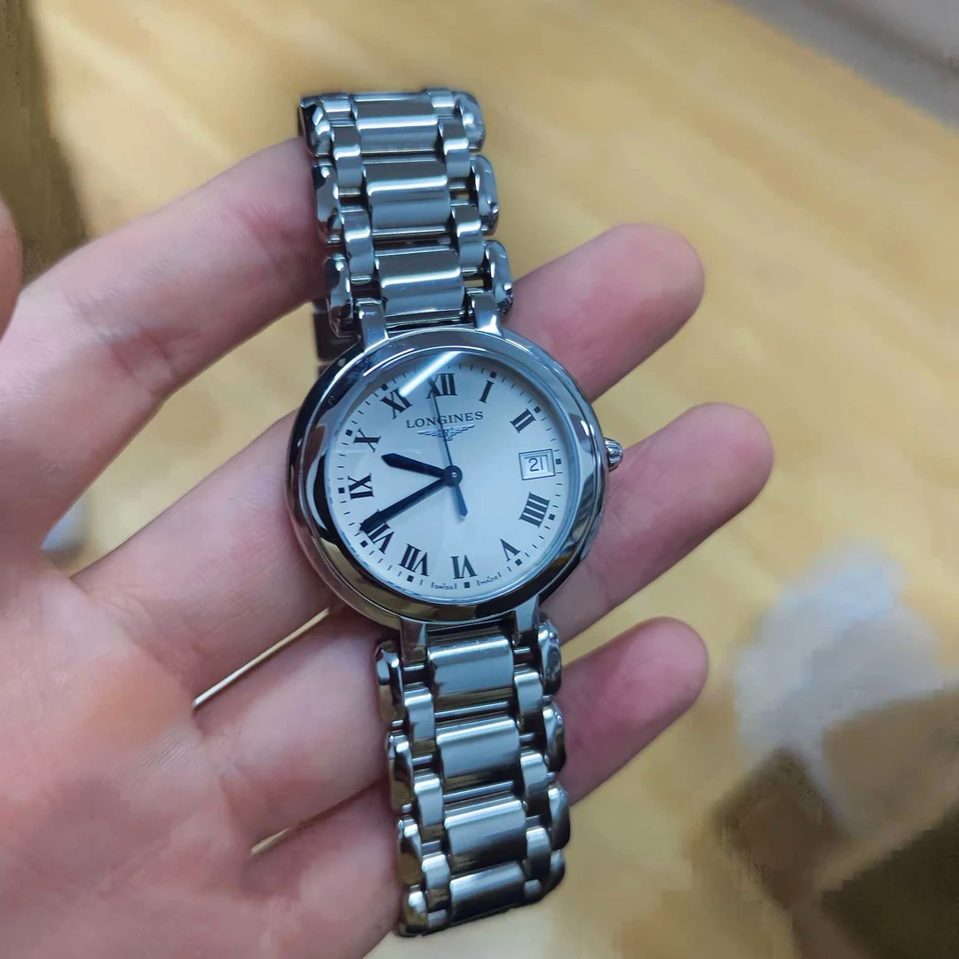 99新 Longines/浪琴 浪琴星月26.5盘石英女表女款罗马盘
