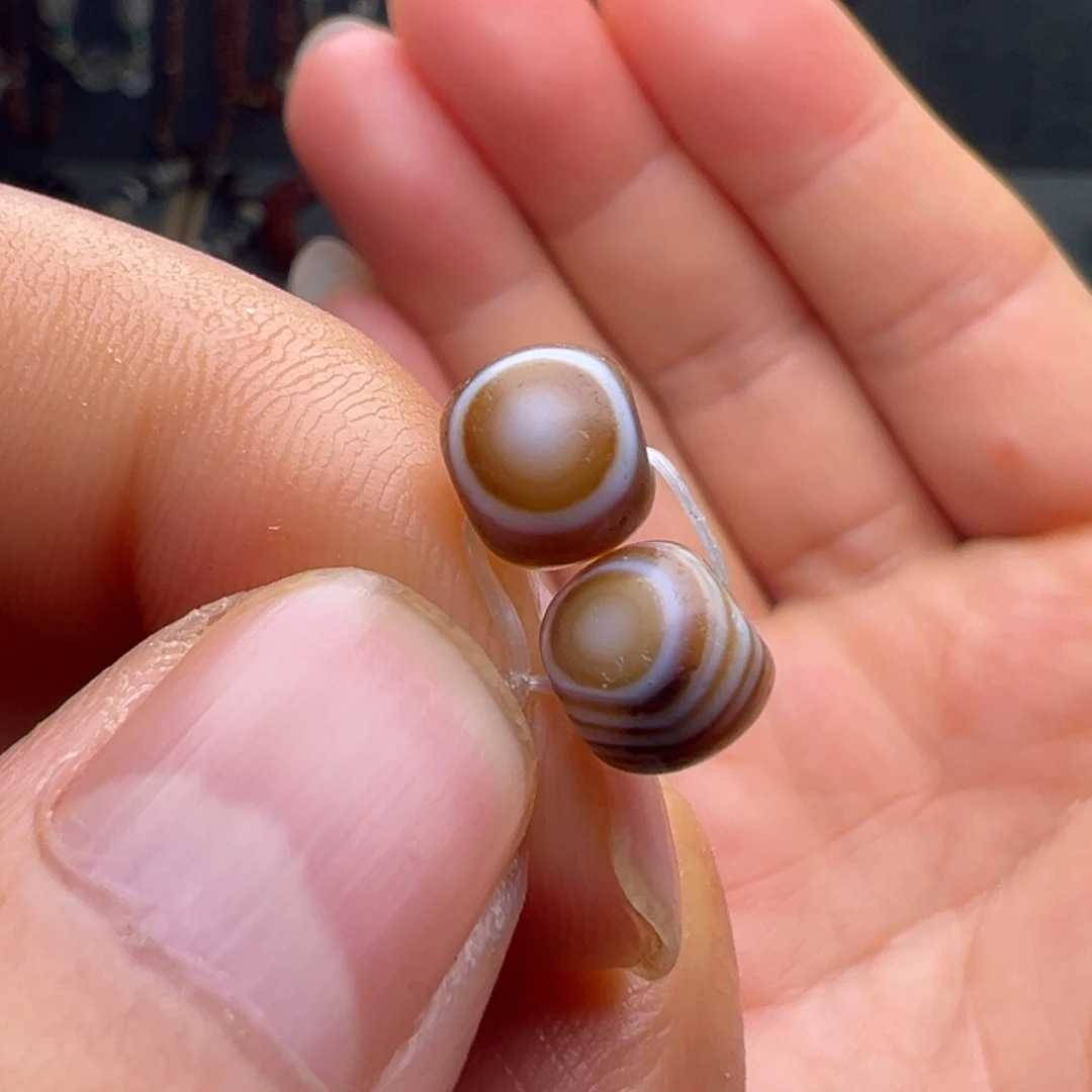 玛瑙/玉髓合金玛瑙对珠