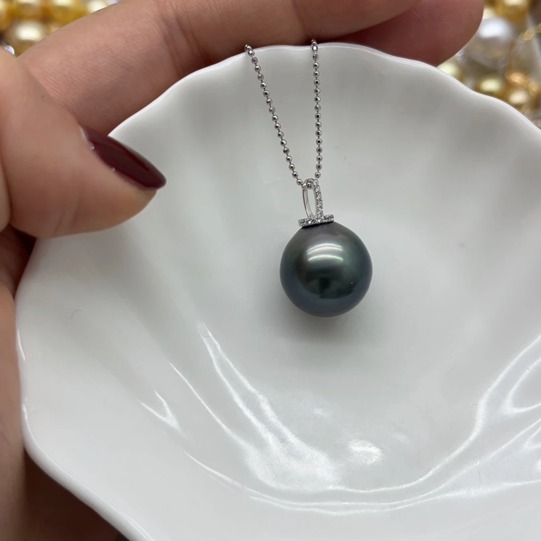 吊坠(赠链)海水珍珠18K金镶嵌