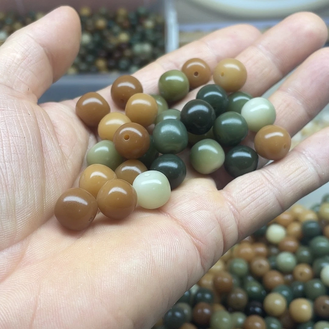 白玉菩提吊坠12精品非料多宝圆60颗卡灯牌宠10颗
