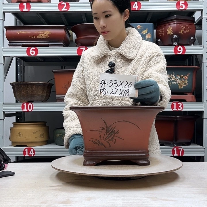 紫砂花盆紫砂花盆