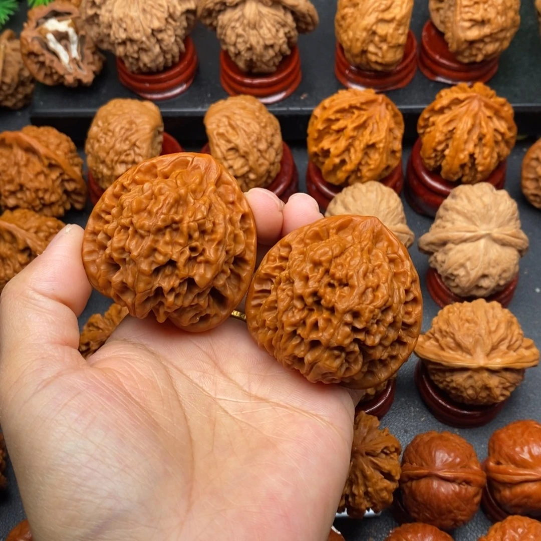 文玩核桃把件47官帽