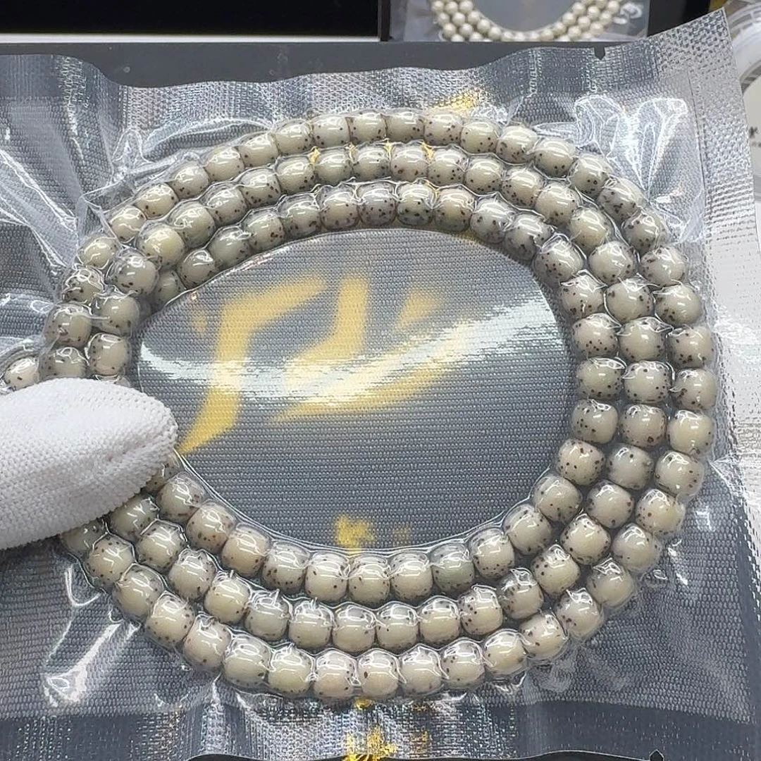 可***！星月菩提吊坠134一物一图糯冰石玉河豚7左右108