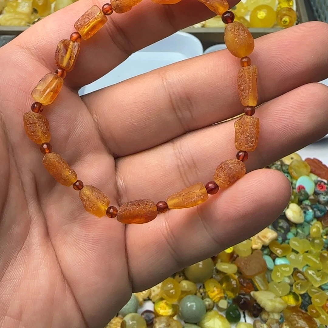 琥珀未镶嵌裸石随机一条多样性发货