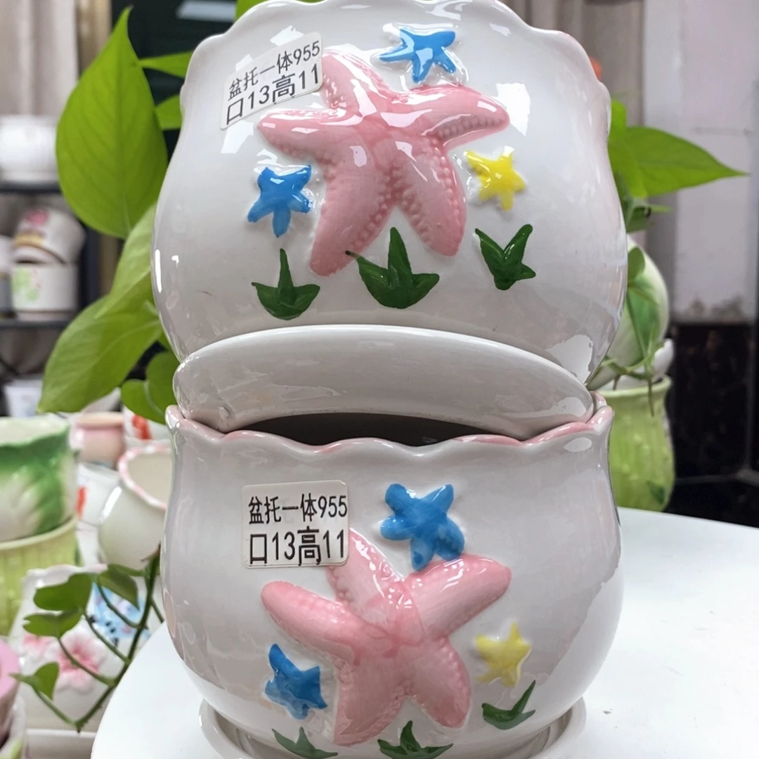 @夏西陶瓷花盆@@5955