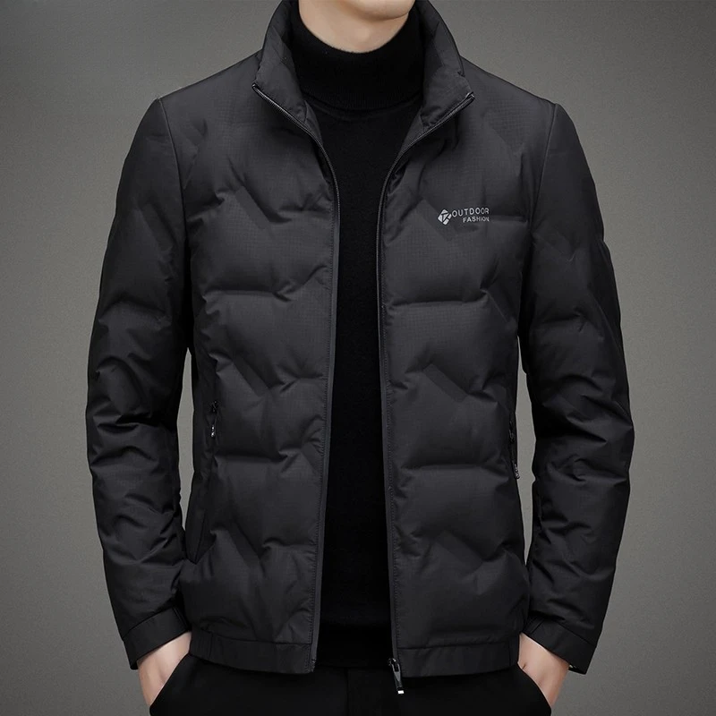 Louis Fordea/路易弗狄轻薄羽绒服男短款立领保暖冬季高级外套男