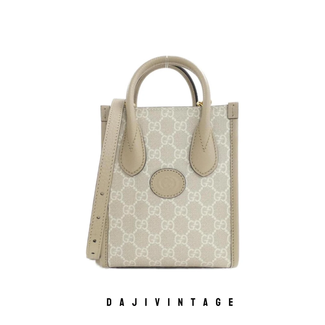 95新 GUCCI/古驰 大吉一店/Gucci古驰白老花琴谱斜挎包