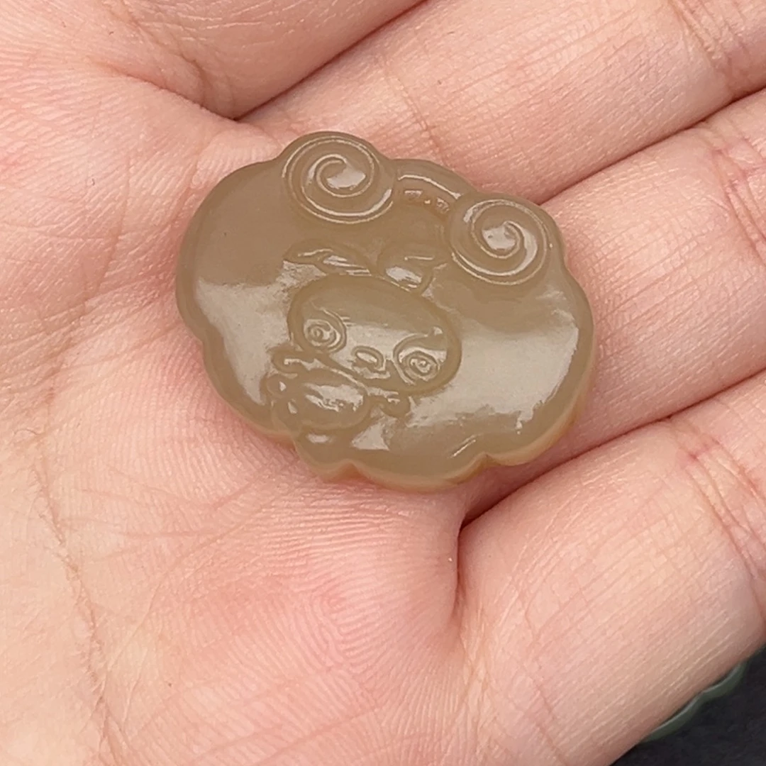 和田玉未镶嵌吊坠(赠链)直播间一折购