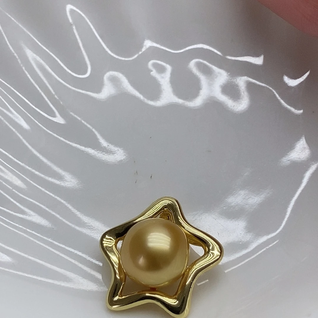 银S925镶嵌吊坠(不含链)海水珍珠