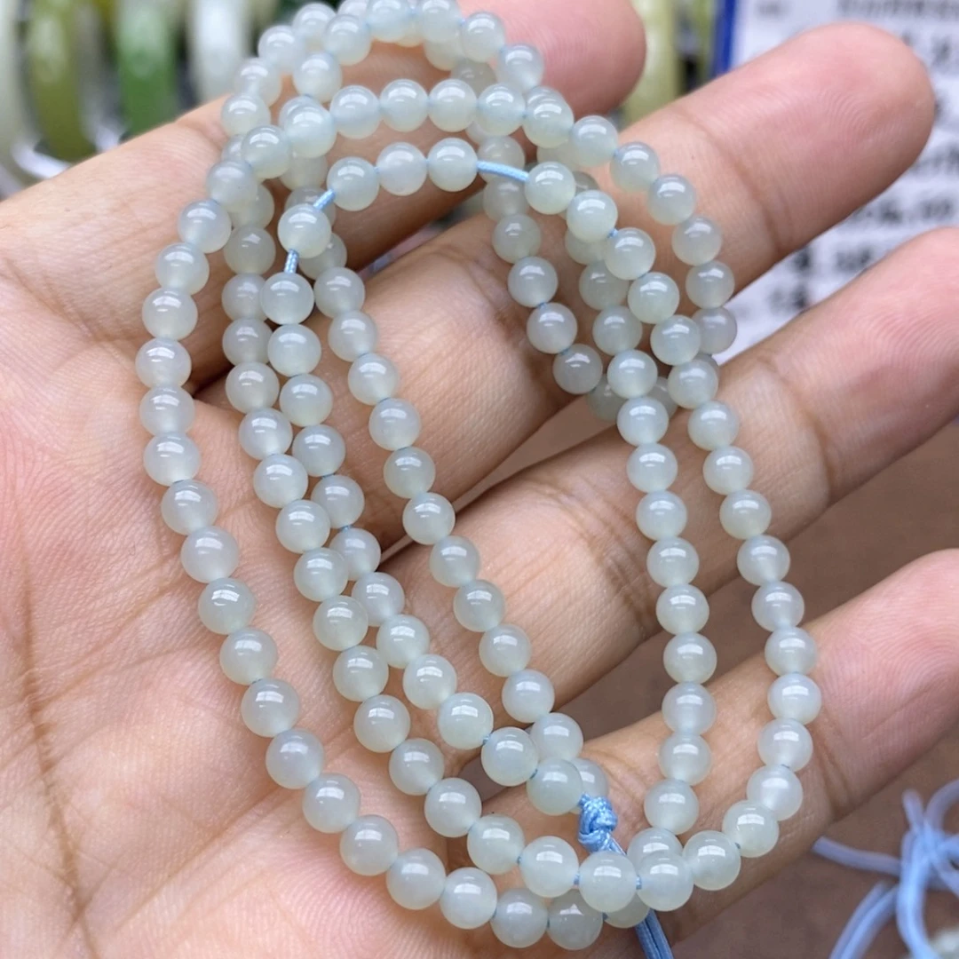 和田玉未镶嵌项链卡4.5