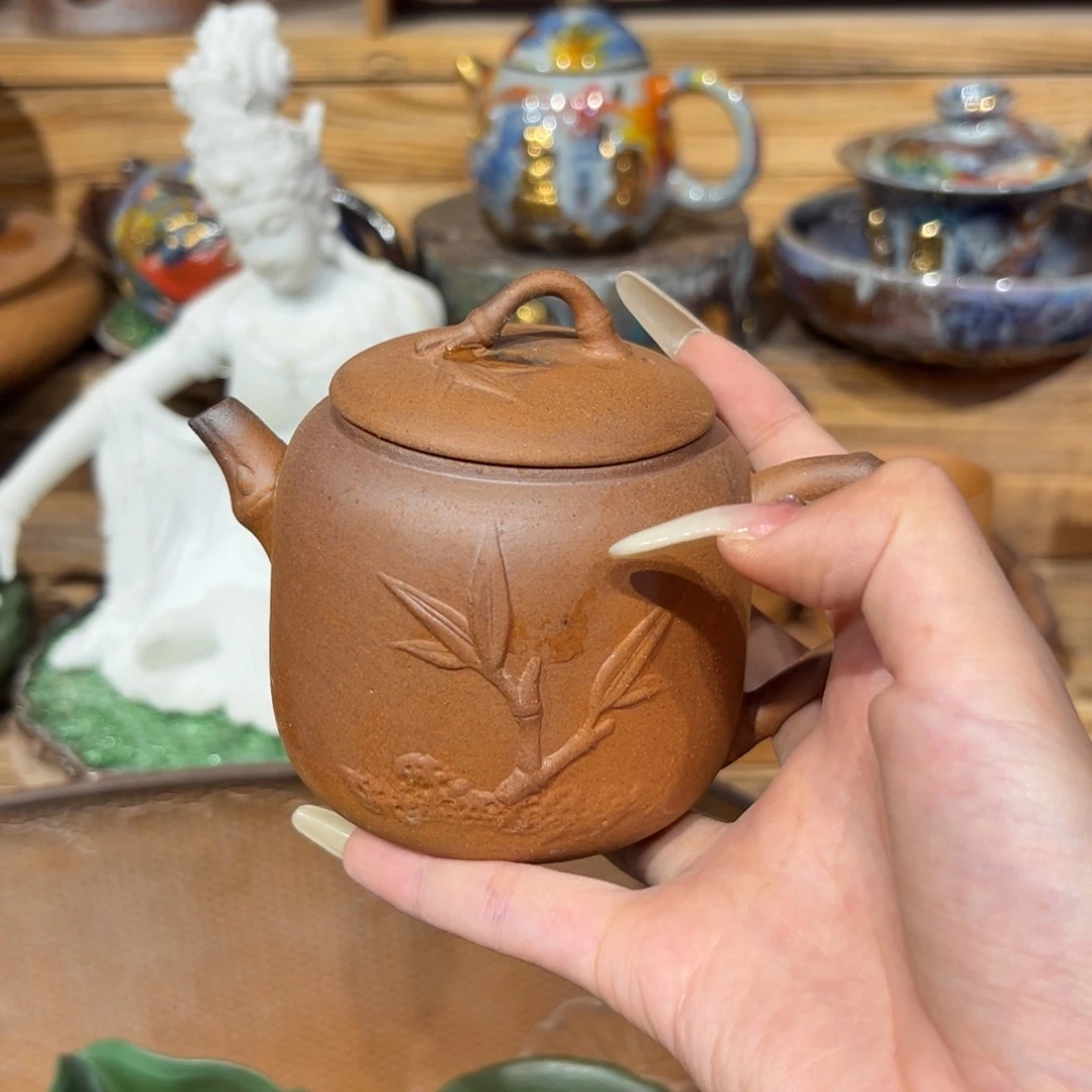 老岩泥裸烧茶壶茶器