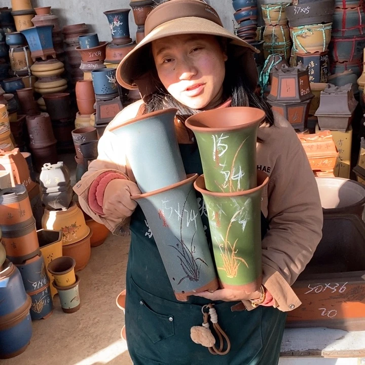 紫砂花盆盆栽花卉苗木种植