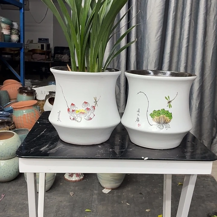 20×21 -粗陶花盆有孔