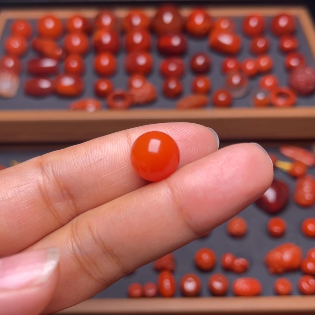 南红玛瑙配饰未镶嵌l*o圆珠