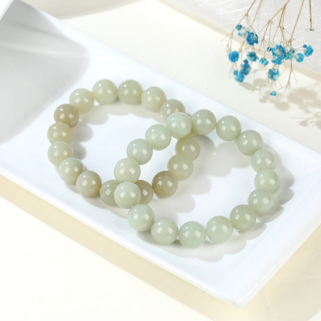 HW【麦子家族秋季特惠】天然和田玉手串11-12多样性发1 SC684