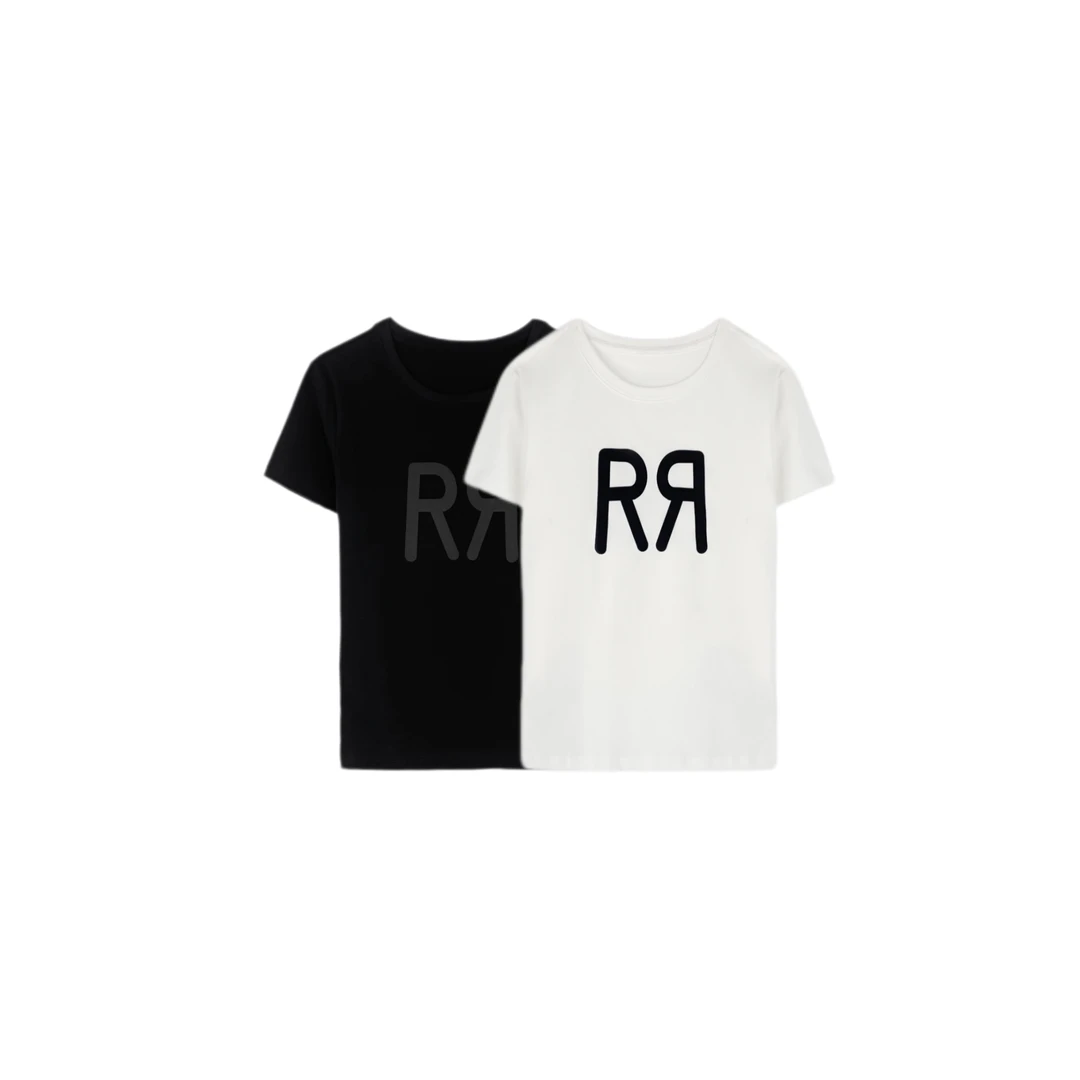 072 & RICE【双R】春季休闲圆领短袖T恤 KSS23112 618FF