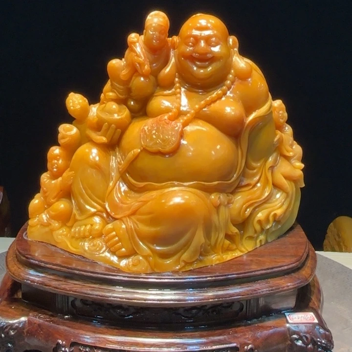 日***人寿山石寿山石摆件