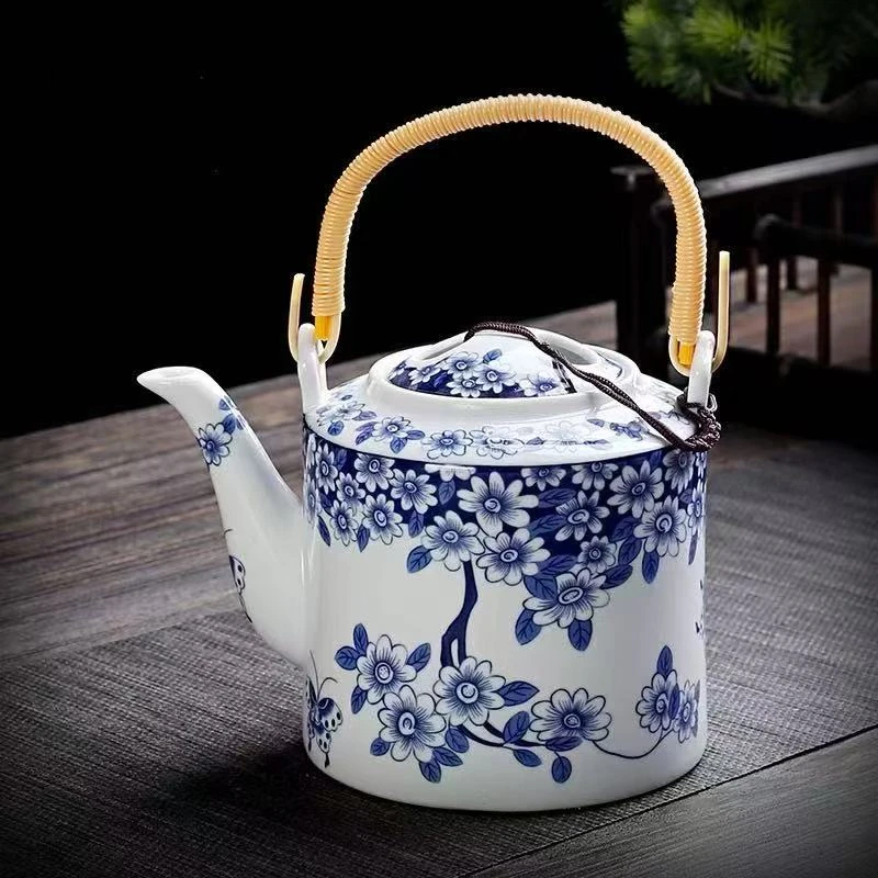 陶瓷茶壶简约大号提梁壶功夫茶具517