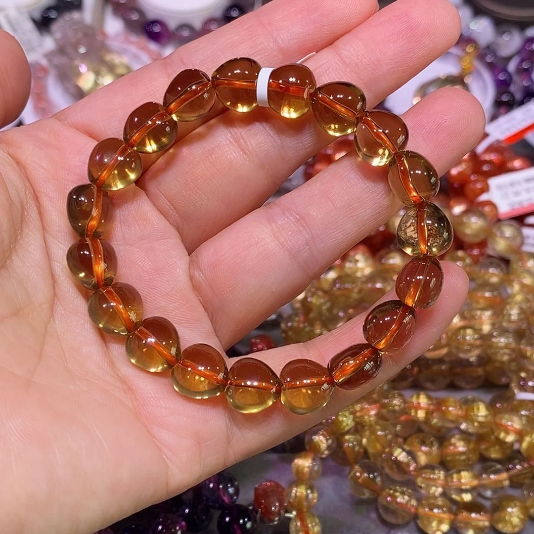 未镶嵌手链水晶黄水晶10